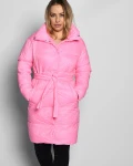 Куртка-пальто женская стеганая X-Woyz LS-8931-15 55448, Цвет: Розовый, Размер: XS