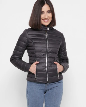 Куртка жіноча демісезонна X-Woyz LS-8820-29 41822, Колір: Графіт, Розмір: XS