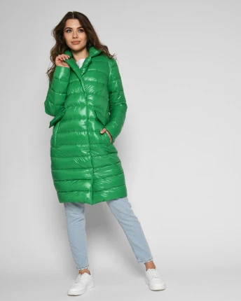 Куртка женская стеганая X-Woyz LS-8867-12 53270, Цвет: Зеленый, Размер: S