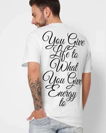 Футболка мужская с принтом Life Energy CRC 16014-3 56343, Цвет: Белый, Размер: S