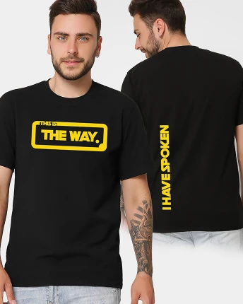 Футболка чоловіча з принтом The Way CRC 16025-8 56365, Колір: Чорний, Розмір: S