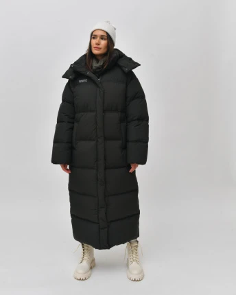 Пуховик женский длинный X-Woyz LS-8969-1 60221, Цвет: Хаки, Размер: XS