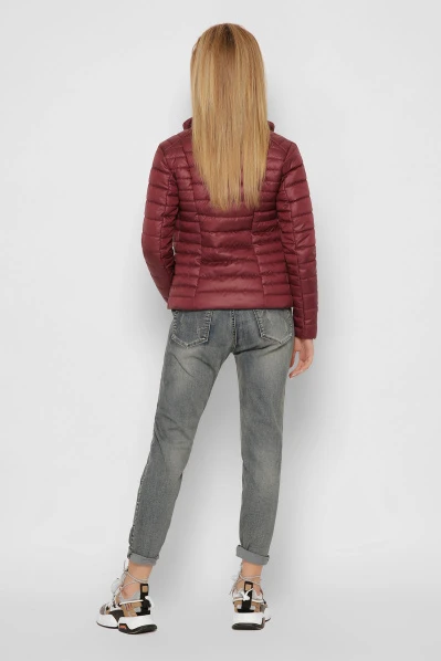 Куртка женская стеганая X-Woyz LS-8820-16 36547, Цвет: Бургунди, Размер: XS, изображение 4