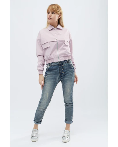 Куртка женская с рисунком X-Woyz LS-8786-15 32136, Цвет: Розовый, Размер: M, изображение 2