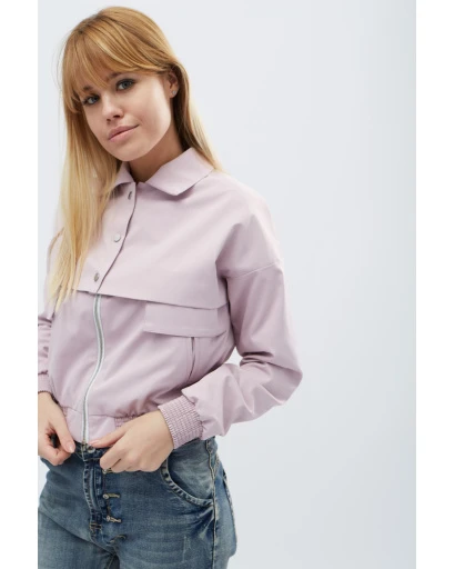 Куртка женская с рисунком X-Woyz LS-8786-15 32136, Цвет: Розовый, Размер: M, изображение 5