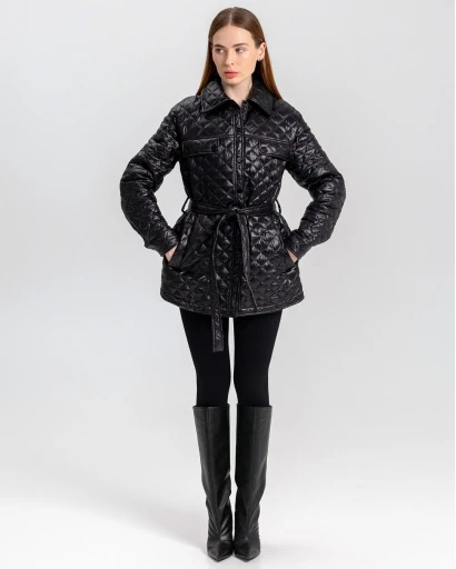 Куртка-рубашка женская X-Woyz LS-8913-8 53334, Цвет: Черный, Размер: S, изображение 4