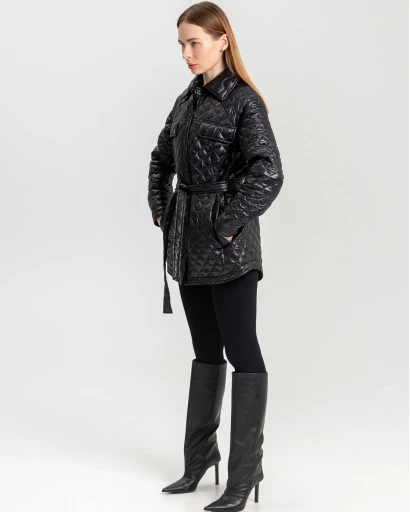 Куртка-рубашка женская X-Woyz LS-8913-8 53334, Цвет: Черный, Размер: S, изображение 5