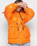 Помаранчева зимова куртка з кишенями 45468, Колір: Помаранчевий, Розмір: L