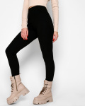 Жіночі чорні легінси з широкою резинкою 53261, Колір: Чорний, Розмір: XS