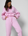 Теплый розовый спортивный костюм 52676, Цвет: Розовый, Размер: XS