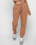Вільні штани на резинках 41428, Колір: Кемел, Розмір: XS