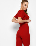 Червоний спортивний костюм 48586, Колір: Червоний, Розмір: M