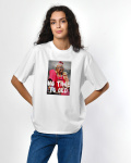 Жіноча біла футболка з принтом Babka 57979, Колір: Білий, Розмір: XS