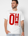 Футболка мужская с принтом  CRC 16021-3 Oh La La 56358, Цвет: Белый, Размер: S