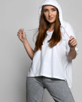 Біла жіноча футболка оверсайз 57922, Колір: Білий, Розмір: S