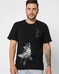 Футболка чоловіча з принтом  CRC 16046-8 Grey Frog 57066, Колір: Чорний, Розмір: S