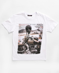 Футболка чоловіча з принтом CRC FS-148-3 49127, Колір: Білий, Розмір: M