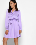 Шовкова сукня на ґудзиках 52056, Колір: Лавандовий, Розмір: XS