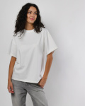 Футболка жіноча oversize Premium CRC FP-140-3 59447, Колір: Молочний, Розмір: XS