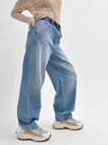 Голубые джинсы baggy 55995, Цвет: Голубой, Размер: S
