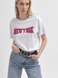 Белая женская футболка Standart "NewYork" 57933, Цвет: Белый, Размер: S