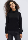 Женское черное худи 31910, Цвет: Черный, Размер: XS