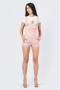 Персиковый летний комбинезон с шортами 33787, Цвет: Персиковий, Размер: XS