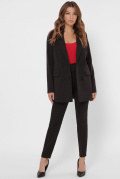 Женский костюм с пиджаком и брюками 36099, Цвет: Черный, Размер: XS