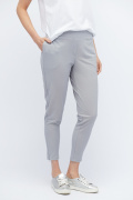 Повсякденні сірі брюки з блискавками 32830, Колір: Сірий, Розмір: XS