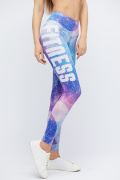Стильні спортивні легінси космос 33177, Колір: Фіолетовий, Розмір: XS