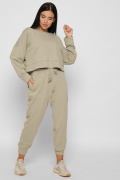 Повсякденний костюм оверсайз колір оливковий 37886, Колір: Оливковий, Розмір: L