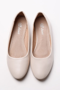 Бежевые женские балетки 35245, Цвет: Бежевый, Размер: 37