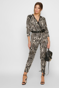 Женский комбинезон зебра 35491, Цвет: Черный, Размер: XS