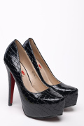 Стильні вечірні туфлі 35237, Колір: Чорний, Розмір: 37