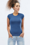 Футболка жіноча базова Standart CRC FS-215-35 57839, Колір: Джинс, Розмір: L