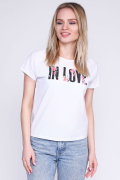 Женская футболкаCRC FK-223-3-0911 57851, Цвет: Белый, Размер: XS