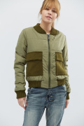 Куртка женская с карманами X-Woyz LS-8731-1 32122, Цвет: Зеленый, Размер: S