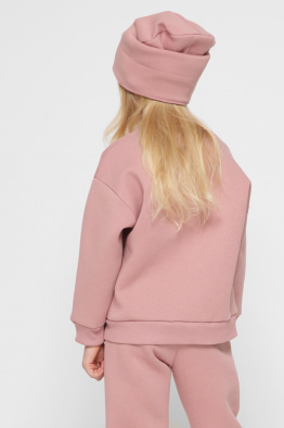 Детский свитшот с надписью цвет пудра 38456, Цвет: Пудровый, Размер: 80, изображение 8