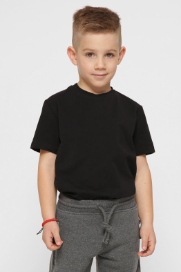 Детская черная футболка 38377, Цвет: Черный, Размер: 86, изображение 2