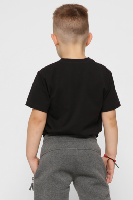 Детская черная футболка 38377, Цвет: Черный, Размер: 86, изображение 3