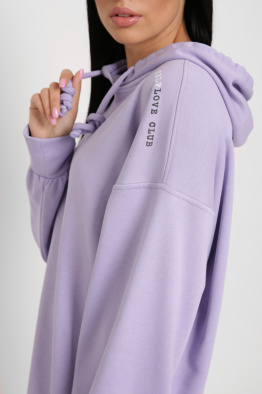 Спортивна бузкова сукня худі 38121, Колір: Лавандовий, Розмір: XS, зображення 5
