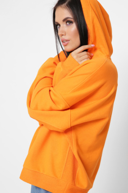 Женское оранжевое худи оверсайз 38103, Цвет: Оранжевый, Размер: L, изображение 7