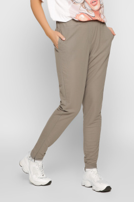 Повседневные брюки хаки с молниями 32829, Цвет: Хаки, Размер: S, изображение 5