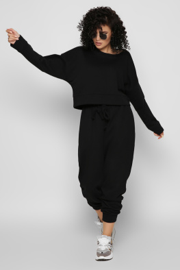 Повсякденний костюм оверсайз колір синій 37186, Колір: Темно-синій, Розмір: M, зображення 5