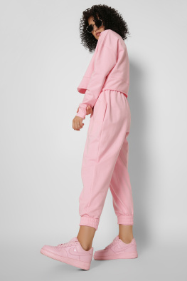 Розовый женский свитшот из двунитки 37191, Цвет: Розовый, Размер: XS, изображение 8