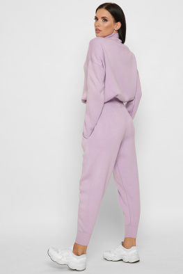 Бузковий в'язаний спортивний костюм 55133, Колір: Лавандовий, Розмір: ONE SIZE, зображення 7