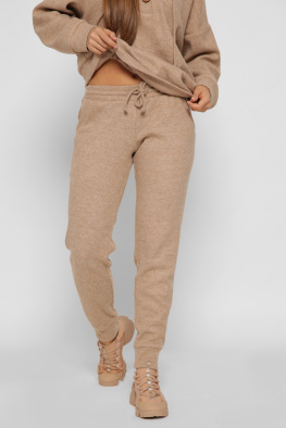 Жіночий теплий бежевий костюм з ангори 38069, Колір: Бежевий, Розмір: XS, зображення 9