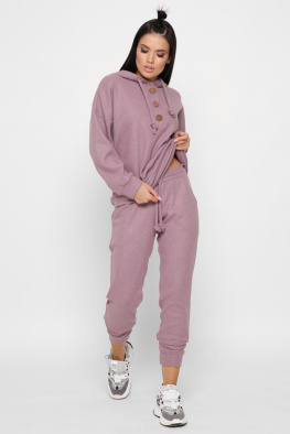 Женский теплый костюм из ангоры цвет пурпурный 38070, Цвет: Лавандовый, Размер: XS