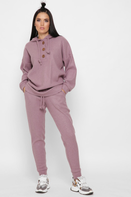 Женский теплый костюм из ангоры цвет пурпурный 38070, Цвет: Лавандовый, Размер: XS, изображение 3