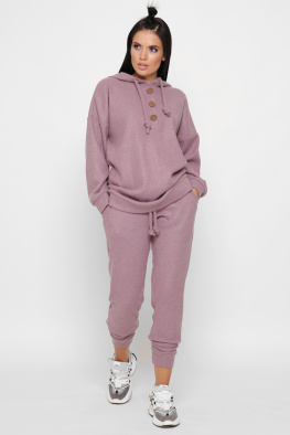 Женский теплый костюм из ангоры цвет пурпурный 38070, Цвет: Лавандовый, Размер: XS, изображение 4